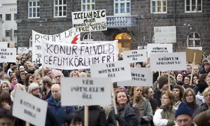 Protesta Islanda