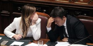 Maria Elena Boschi e Ignazio Marino alla Festa dell'Unità