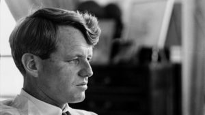 USA. New York City. 1966. Portrait of Robert KENNEDY in his apartment.